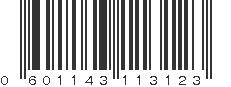 UPC 601143113123