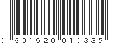 UPC 601520010335