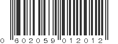 UPC 602059012012