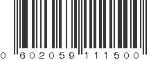 UPC 602059111500