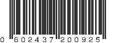 UPC 602437200925