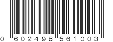 UPC 602498561003