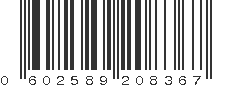 UPC 602589208367