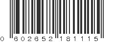 UPC 602652181115