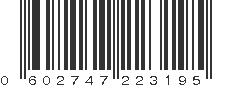 UPC 602747223195