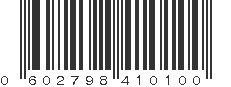 UPC 602798410100