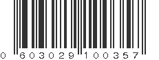 UPC 603029100357