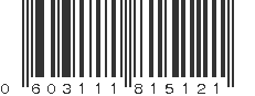 UPC 603111815121