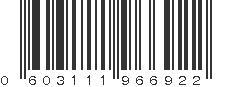 UPC 603111966922