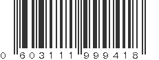 UPC 603111999418