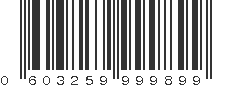 UPC 603259999899