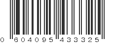 UPC 604095433325