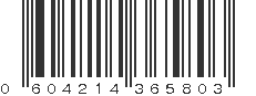 UPC 604214365803