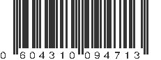 UPC 604310094713