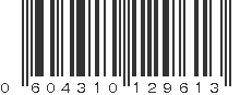 UPC 604310129613