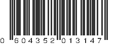 UPC 604352013147