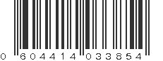 UPC 604414033854