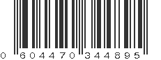 UPC 604470344895