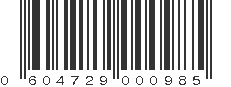 UPC 604729000985