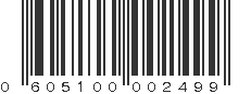 UPC 605100002499