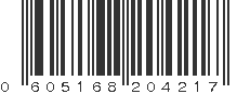 UPC 605168204217