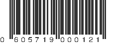 UPC 605719000121