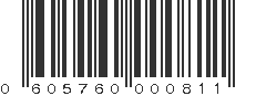 UPC 605760000811