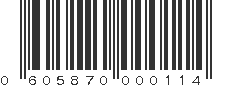 UPC 605870000114