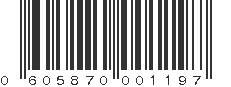 UPC 605870001197