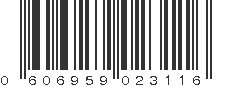 UPC 606959023116