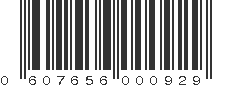 UPC 607656000929