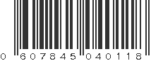 UPC 607845040118