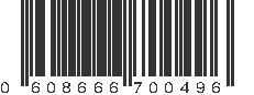 UPC 608666700496