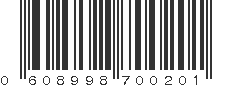 UPC 608998700201