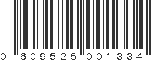 UPC 609525001334