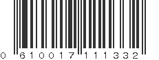 UPC 610017111332
