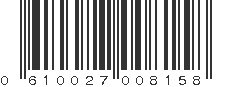 UPC 610027008158