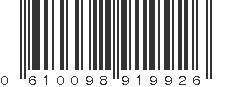 UPC 610098919926