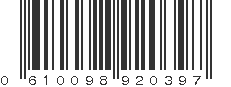 UPC 610098920397