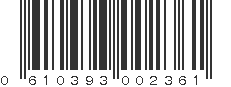 UPC 610393002361