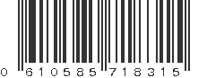 UPC 610585718315