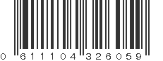 UPC 611104326059