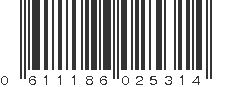 UPC 611186025314