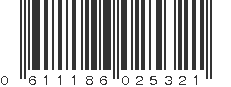 UPC 611186025321