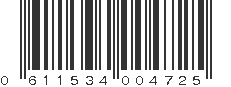 UPC 611534004725