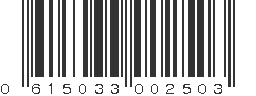 UPC 615033002503