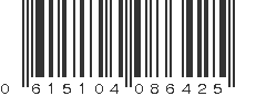 UPC 615104086425