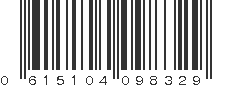 UPC 615104098329