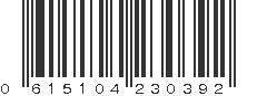 UPC 615104230392