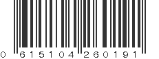 UPC 615104260191